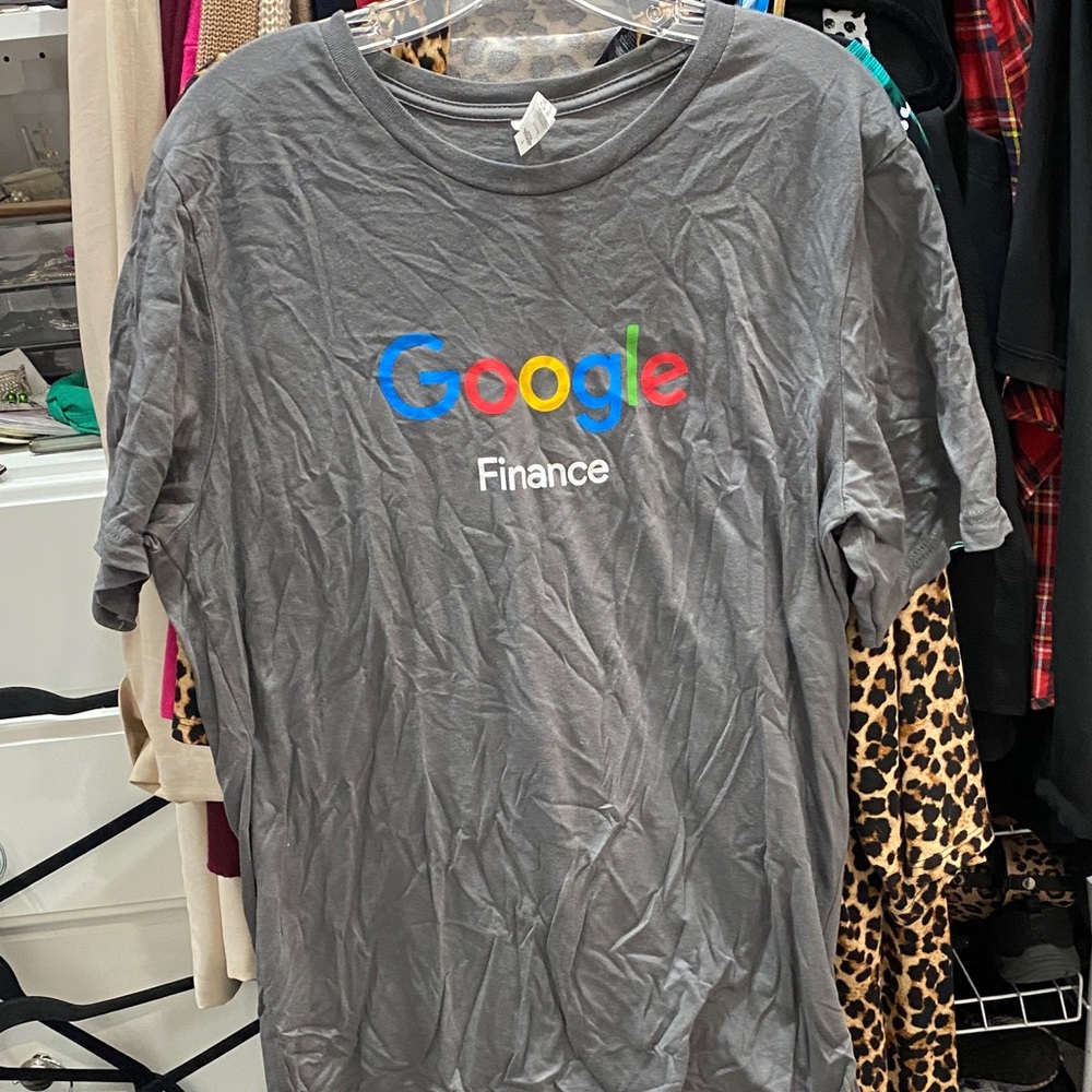 Google Finance Logo Gray Tee